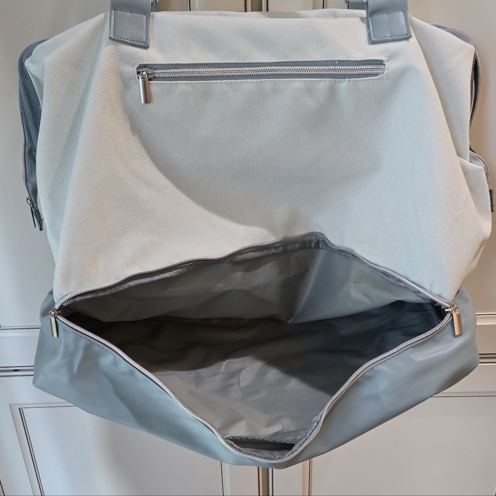 New DSW Weekender Bag Blue And White - Picture 3 of 10